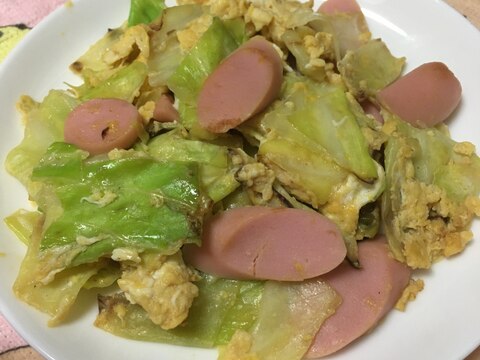 簡単！お弁当にも！キャベツと魚肉ソーセージ炒め